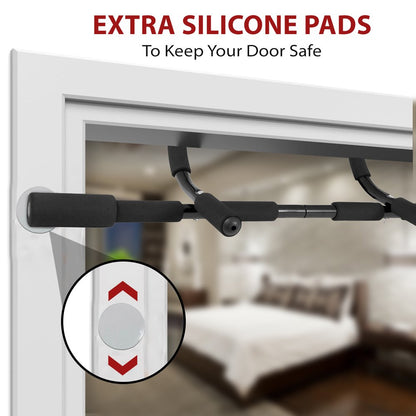 Pull up Bar with Silicone Pads and Set of 3 Booty Band