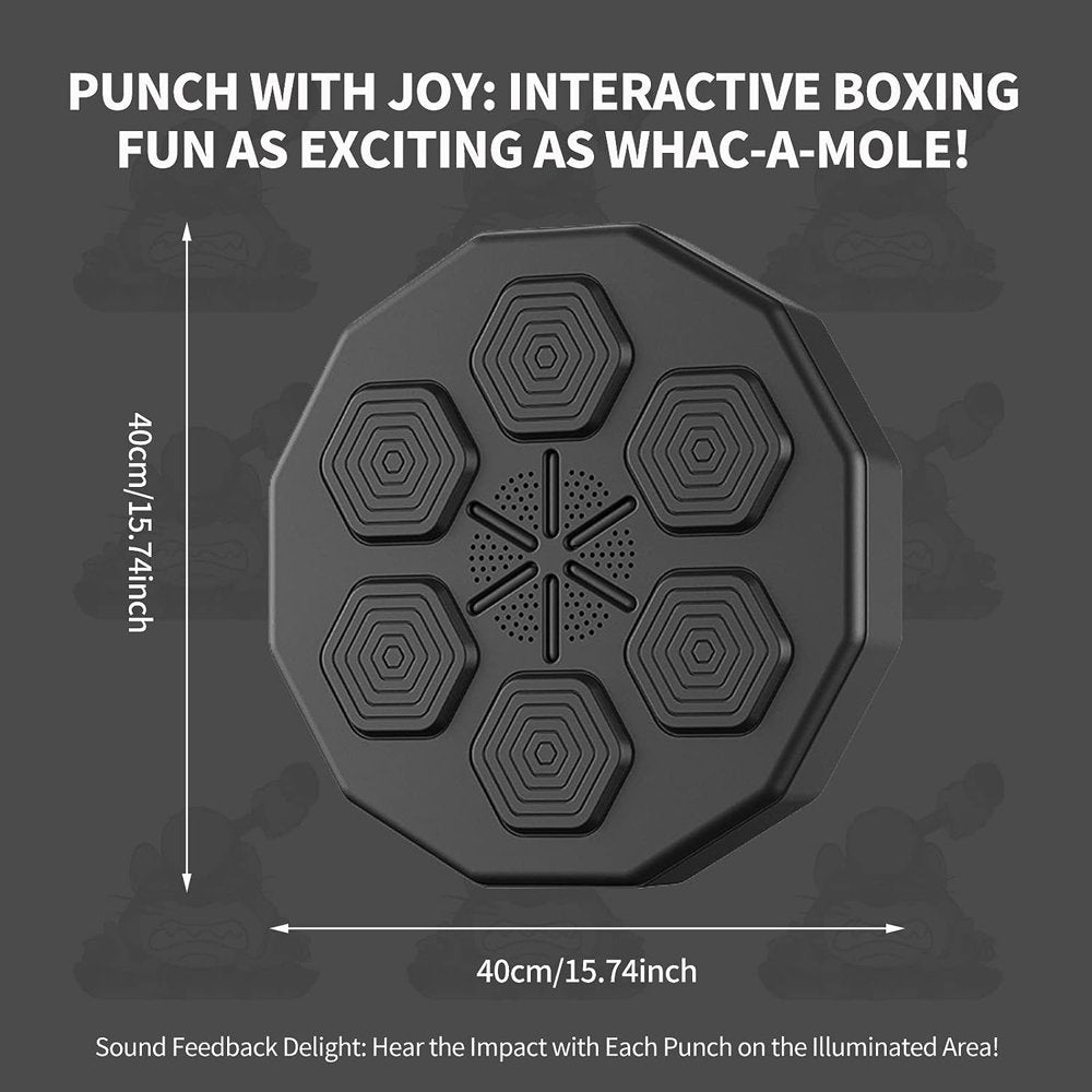 Music Boxing Machine, Smart Boxing Equipment with a Three-Layer Shock Absorption Configuration, Enjoy the Pressure Release, Perfect for Boxing Machine and Boxing Target Workouts